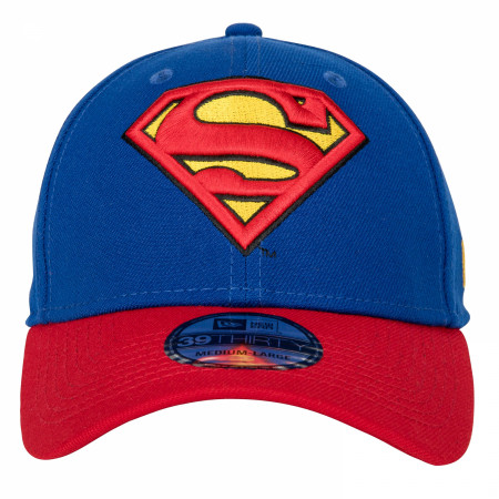 Superman Symbol Blue & Red 39Thirty Fitted Hat - SuperHeroStuff